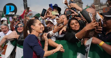 Sheinbaum destaca vínculo con EU y austeridad en celebración de la 4T