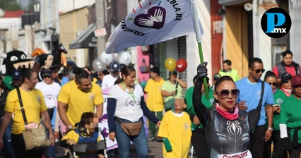 Realizan Expo Inclusiva y recorrido para visibilizar la discapacidad en San Pedro Cholula