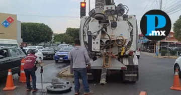 SOSAPACH refuerza el sistema sanitario con trabajos de desazolve en Cholula