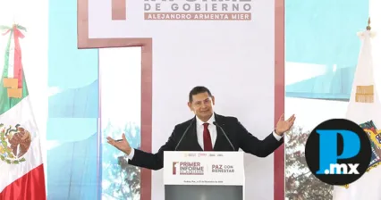 Armenta presume avances en seguridad, bienestar y obra en su primer informe