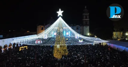 M&aacute;s de 15 mil personas celebran la Mega Posada en San Pedro Cholula