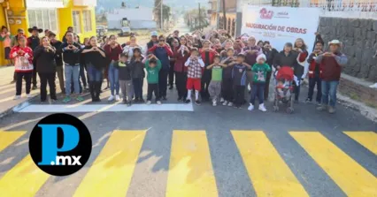 Inaugura Tonantzin Fern&aacute;ndez mil 800 metros de pavimento en Manantiales y Tepalcatepec