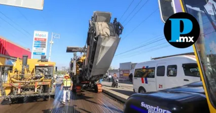 Armenta rehabilita la 11 Sur con asfalto recuperado por PEMEX