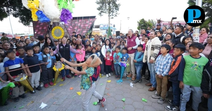 Familias disfrutan posada y actividades recreativas en Totimehuacan