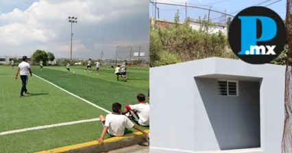 Gobierno estatal rehabilita sanitarios del campo El Hoyo en colonia Riego Sur