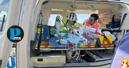 Trasladan por aire a paciente de Iz&uacute;car a hospital de especialidades en Puebla