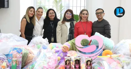 Voluntariado del Congreso de Puebla colecta de juguetes en apoyo a la ni&ntilde;ez