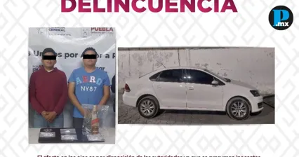 Caen dos presuntos integrantes de &ldquo;Los Blancos&rdquo; con droga en Tehuac&aacute;n