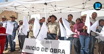 Con adoqu&iacute;n y luminarias, inicia rescate vial en Cuautlancingo