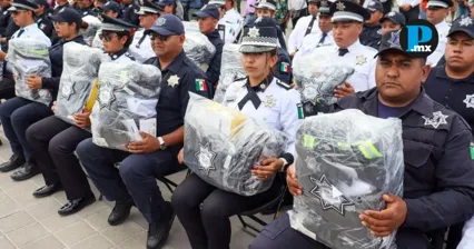Refuerzan seguridad en San Pedro Cholula con nuevo equipamiento y patrullas