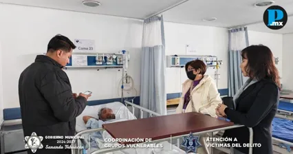 Ayuntamiento de Tehuac&aacute;n brinda apoyo a hombre atropellado en v&iacute;a p&uacute;blica