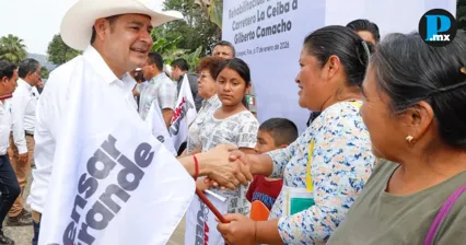 Armenta arranca obras viales en Sierra Norte con primer M&oacute;dulo de Pavimentaci&oacute;n