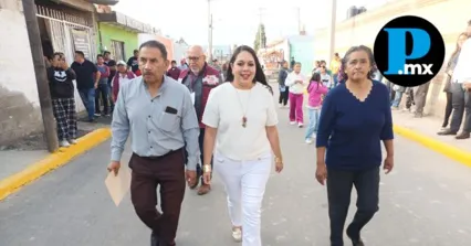 La presidenta Tonantzin Fern&aacute;ndez supervisa la modernizaci&oacute;n del alumbrado p&uacute;blico y la entrega de nuevas vialidades