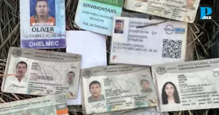 Documentos de poblanos y otros estados hallados en rancho de Mazatl&aacute;n
