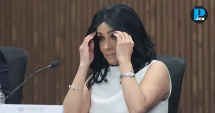 Rosa Isela S&aacute;nchez Soya compareci&oacute; en el Congreso de Puebla