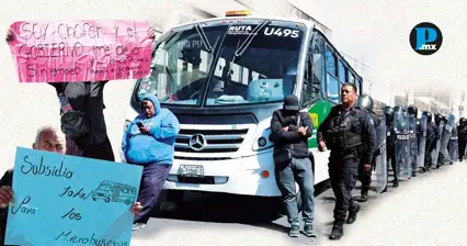El transporte p&uacute;blico opera con intermitencias en Puebla; el gobierno estatal no ceder&aacute; ante chantajes.