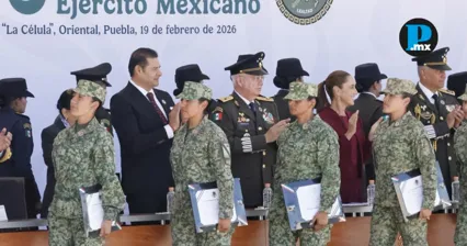 Armenta acompa&ntilde;a a Claudia Sheinbaum en la conmemoraci&oacute;n del 113 Aniversario del Ej&eacute;rcito Mexicano en Puebla