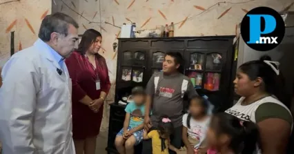 Gobierno Estatal supervisa salud de menores dados de alta en Huauchinango