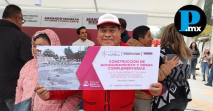 Gobierno de Tehuac&aacute;n entrega pavimentaci&oacute;n en la colonia Luis Donaldo Colosio