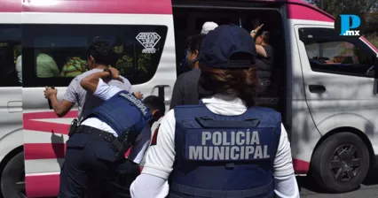 Implementan Operativo Pasajero Seguro en transporte p&uacute;blico de Cholula