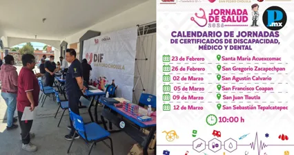 DIF Cholula lleva Jornadas de Salud 2026 a las 13 juntas auxiliares