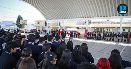 Cuautlancingo inaugura barda perimetral en Bachillerato Forjadores