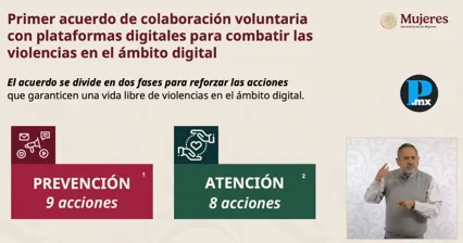 Sheinbaum firma acuerdo con Meta, TikTok y Google para frenar violencia digital