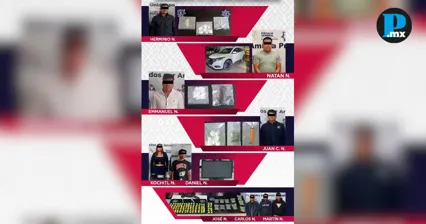Caen presuntos narcomenudistas con m&aacute;s de 150 dosis de droga en Tehuac&aacute;n