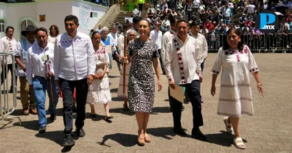 Desde Guelatao, Claudia Sheinbaum conmemora a Ju&aacute;rez y reconoce a Margarita Maza