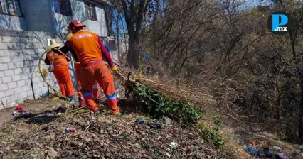 Refuerzan limpieza en Puebla capital ante temporada de lluvias