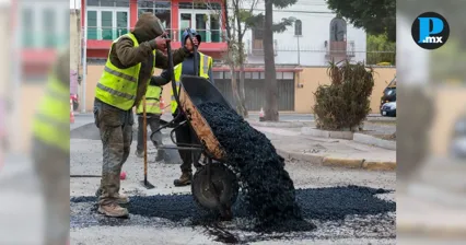 Gobierno de la ciudad de Puebla intensifica bacheo en zonas de alto flujo