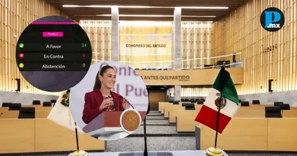 Congreso de Puebla avala reforma electoral de Sheinbaum 