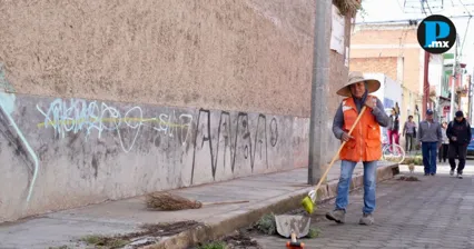 Realizan faena en San Pedro Cholula para prevenir inundaciones