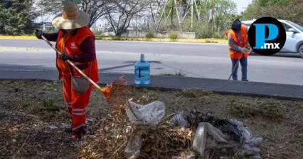 Refuerzan limpieza en Bulevar Municipio Libre