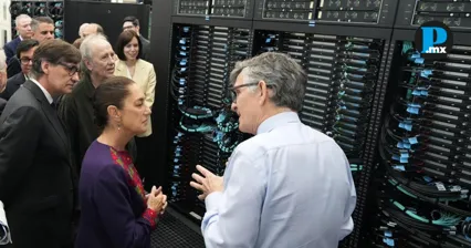 Claudia Sheinbaum impulsa supercomputadora Coatlicue en Espa&ntilde;a