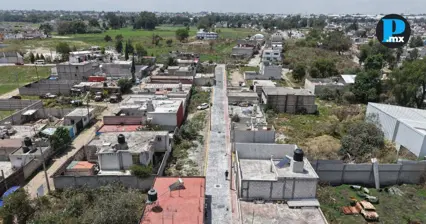 Cuautlancingo mejora vialidades con programa estatal en Sanctorum