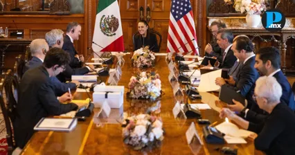 Sheinbaum negocia aranceles y T-MEC con Estados Unidos en Palacio Nacional