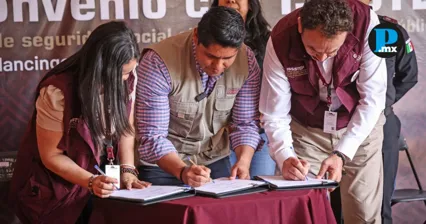 Convenio con ISSSTEP garantiza seguridad social a polic&iacute;as de Cuautlancingo