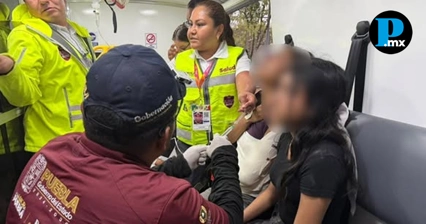 Ca&iacute;da de estructura deja dos j&oacute;venes heridas en la Feria de Puebla