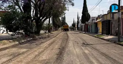 Avanza obra en bulevar Apulco en Bosques de Amalucan Puebla