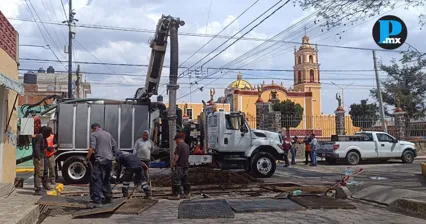 San Pedro Cholula intensifica limpieza de drenajes por lluvias