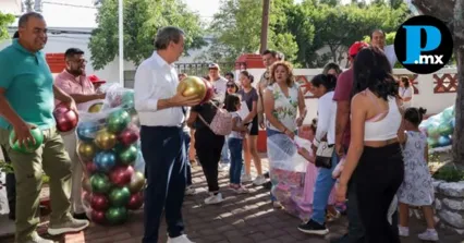 Festejan el D&iacute;a de la Ni&ntilde;ez con lucha libre y juguetes en San Baltazar Campeche