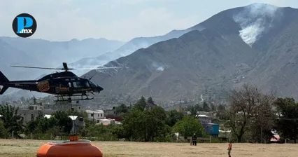 Incendio en Zautla alcanza 80% de control