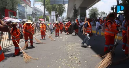 300 trabajadores limpiar&aacute;n calles en desfile del 5 de mayo