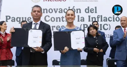 Claudia Sheinbaum renueva PACIC y congela canasta b&aacute;sica en 910 pesos