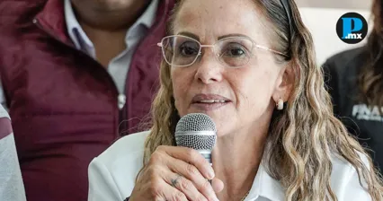 Olga Romero niega salida de Morena durante acto de Claudia Sheinbaum