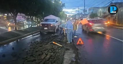 Lluvias generan colapso de red sanitaria en Puebla capital 