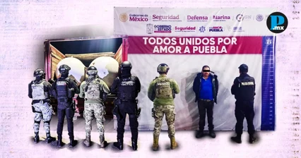 &iexcl;Golpe al huachicol! Gobierno de Puebla y fuerzas federales recuperan 10mil litros de combustible