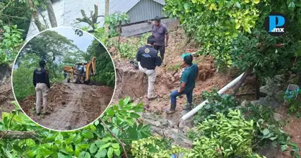Lluvias causan deslaves y da&ntilde;os menores en San Sebasti&aacute;n Tlacotepec