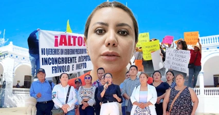 Crece repudio contra Guadalup&eacute; B&aacute;rcenas; inconformes rechazan di&aacute;logo en Puebla